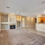 family room with fireplace photo