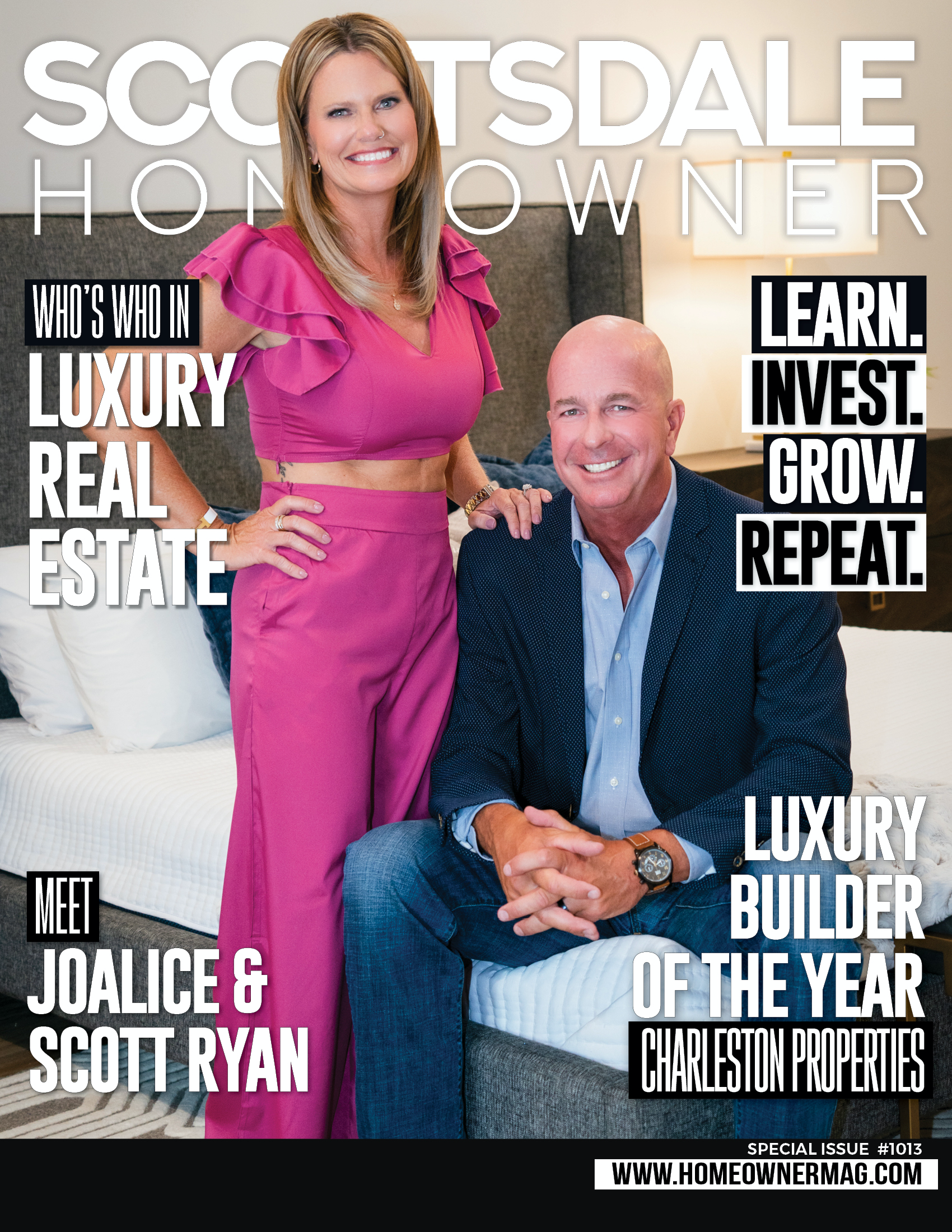 Scottsdale Homeowner Magazine Joalice and Scott Ryan magazine cover